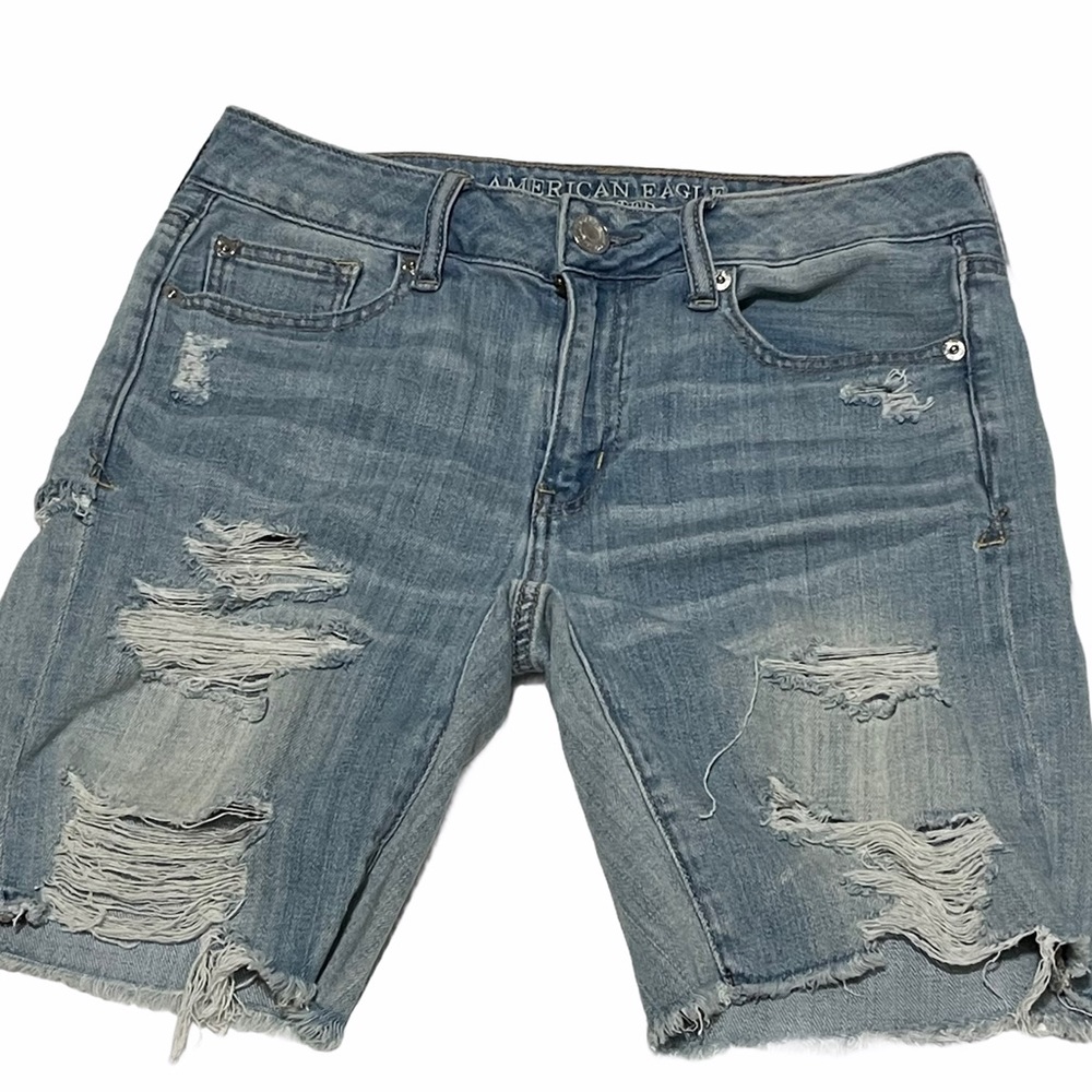 American Eagle Distressed Denim Shorts